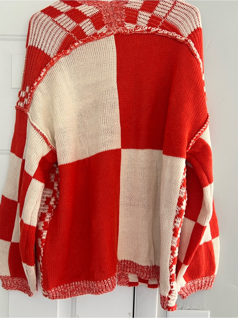 BTFBM Color Block Cardigan size small - Picture 2 of 4